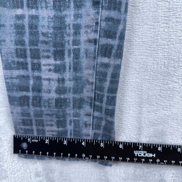 Cabi Jeans Skinny Denim Stretch Grid Print Low Rise Womens Navy Gray Size 8 - Picture 11 of 12